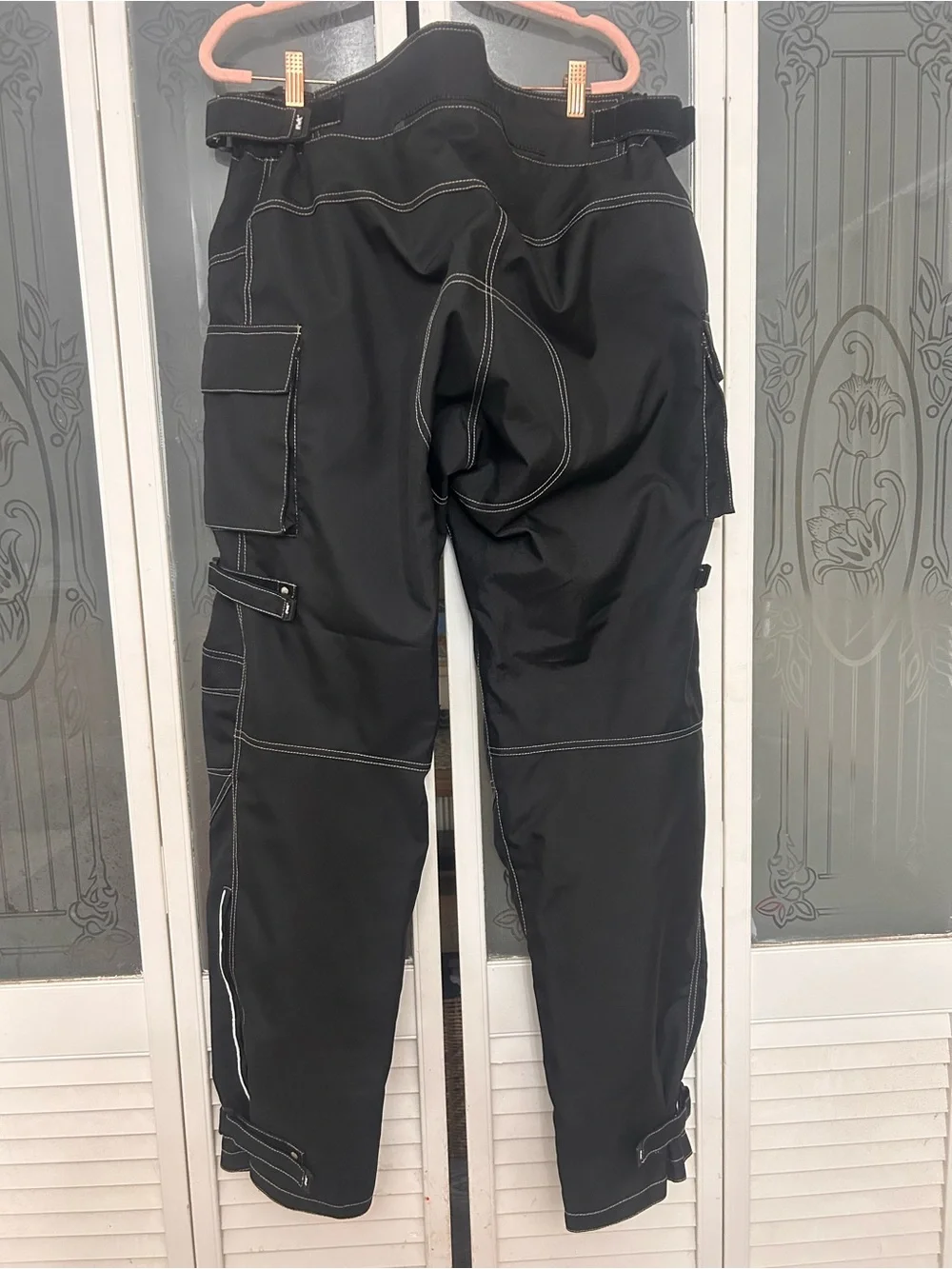 NWOT HWK BLACK MOTORCYCLE/ MOTORSPORTS  PANTS XL INSEAM 34 MENS